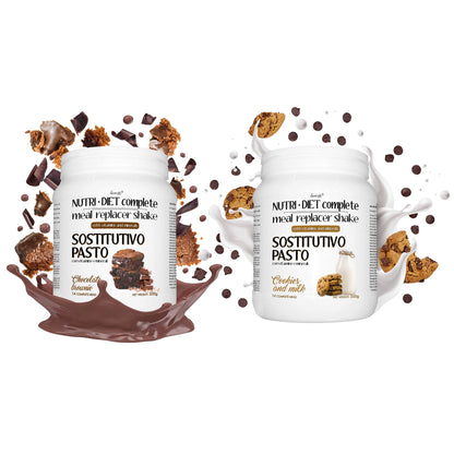 PASTO SOSTITUTIVO NUTRI DIET complete al gusto di LATTE e BISCOTTI Line@diet | 500g, 14 PASTI completi | ricco di vitamine e minerali