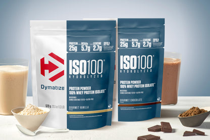 Dymatize ISO 100 Hydrolyzed Gourmet Chocolate 932g - Proteine del siero di latte idrolizzate e isolate in polvere