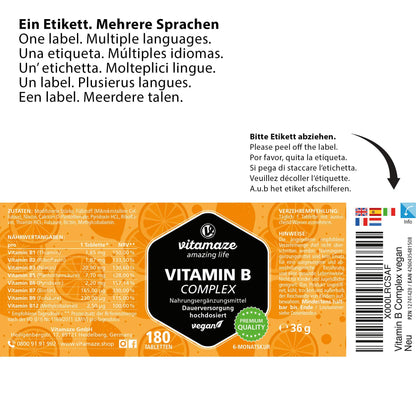 Vitamaze® Biotina Capelli + Selenio + Zinco, 365 Compresse (1 Anno) Crescita di Capelli, Pelle e Unghie Sani, Vitamina B7, Integratori per Capelli, Qualità Tedesca