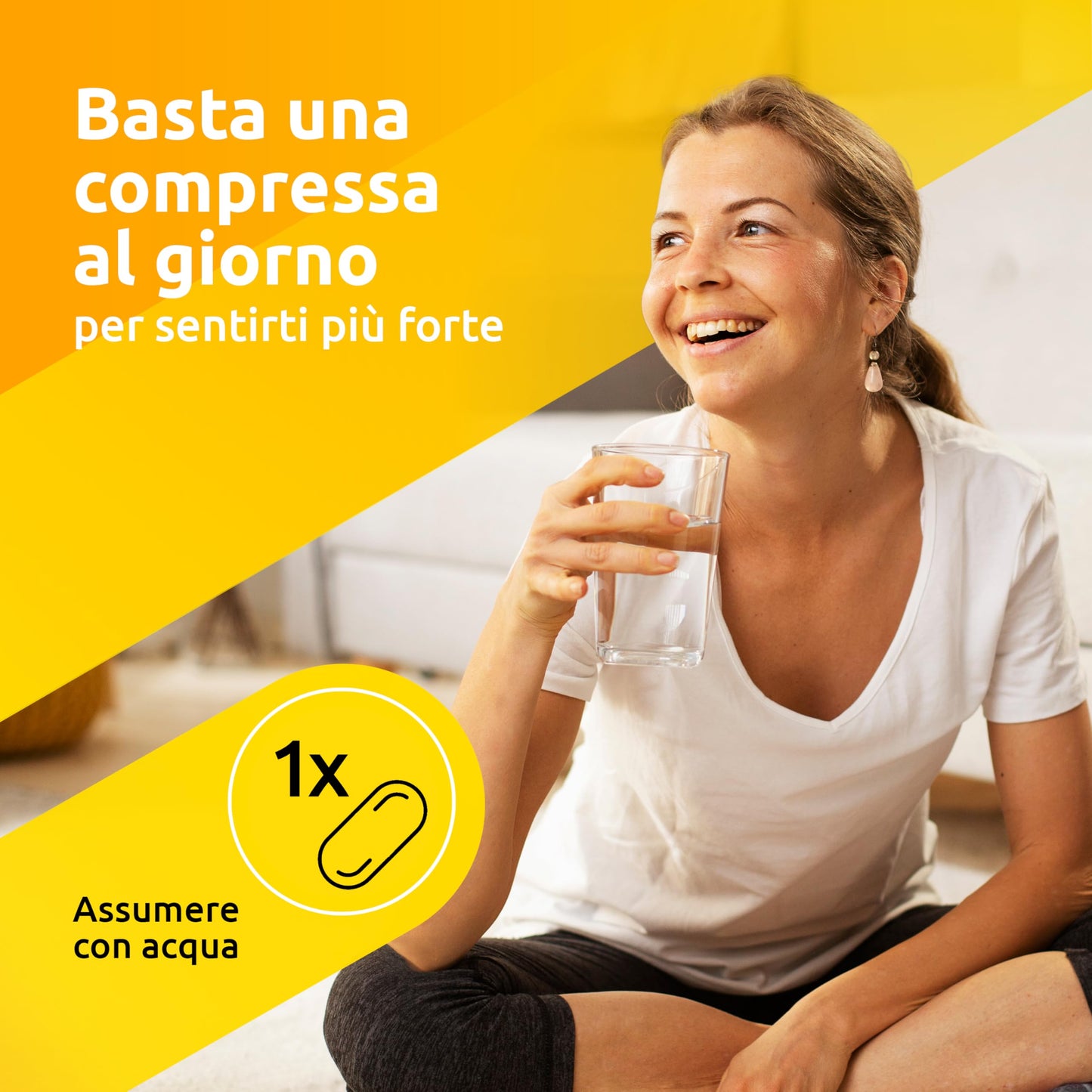 Supradyn Ricarica Multivitaminico Completo Vitamine e Minerali per Adulti, Integratore Vitamine A, B, C, D3, E, K, Magnesio, Calcio, Zinco, Selenio e CoEnzima Q10, 95 Compresse Rivestite