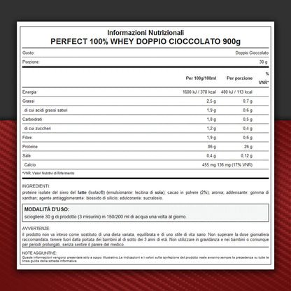 WHY SPORT PERFECT 100% WHEY - Proteine Whey - Proteine Isolate - Proteine in Polvere con Aminoacidi Essenziali per la Massa Muscolare - Gusto Cioccolato al Latte - 900 gr