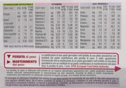 PESOFORMA - EXTRA PROTEIN - Coppa gusto cioccolato - Pasto sotitutivo proteico per il controllo del peso - 13g di proteine per pasto - Con vitamina D, vitamina C, vitamina E, magnesio - 210g