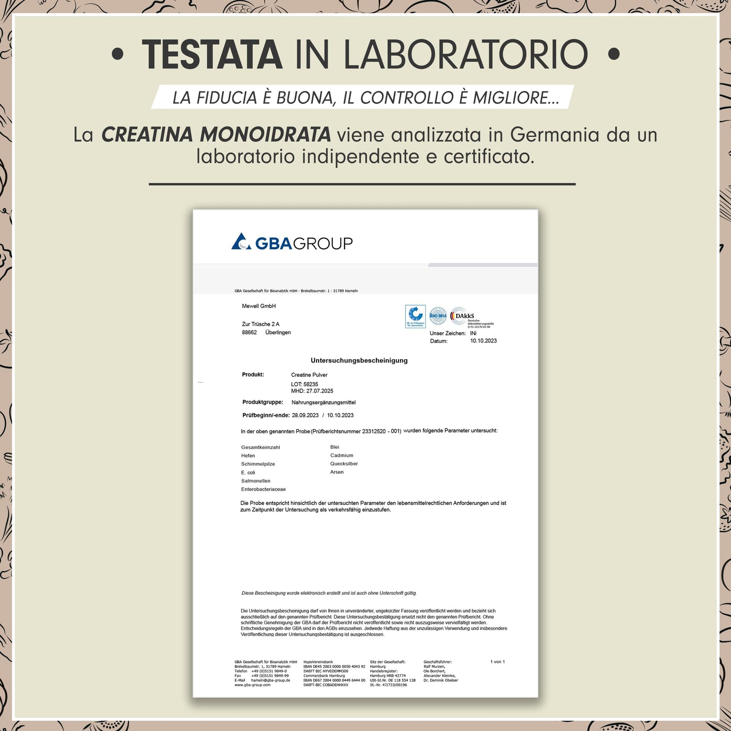 Creatina monoidrata polvere 1kg / 1000g micronizzata ad alto dosaggio, pura senza additivi, 100% vegana