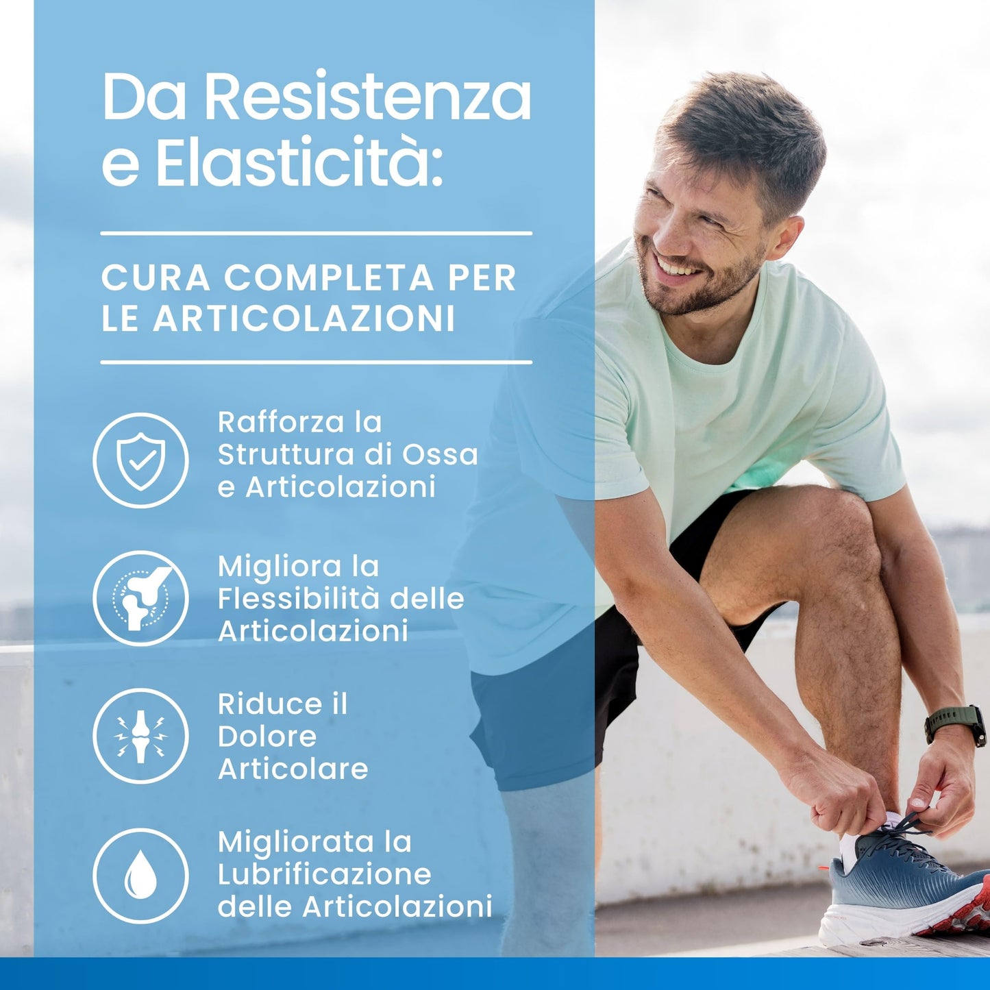 COLLAGENE IDROLIZZATO 2000MG Vitastrong - COLLinstant® Collagene e Acido Ialuronico con Biotina, Coenzima Q10, Zinco, Selenio, Vitamina C, Vitamina D - Formula Efficace - Qualità Premium