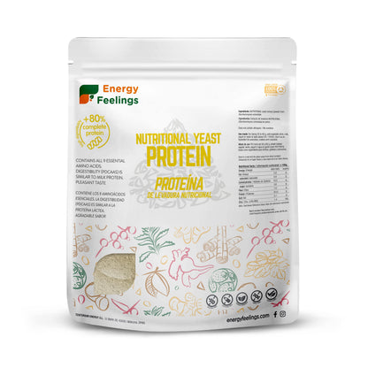 F Energy Feelings Proteine di Piselli in Polvere BIO 1 Kg / 82% Proteine Vegetali/Proteine Vegane Massa Muscolare e Dimagrire/Senza Zuccheri Aggiunti, Lattosio né Glutine