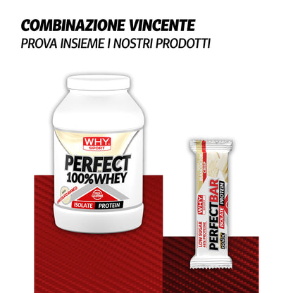 WHY SPORT PERFECT 100% WHEY - Proteine Whey - Proteine Isolate - Proteine in Polvere con Aminoacidi Essenziali per la Massa Muscolare - Gusto Cioccolato al Latte - 900 gr