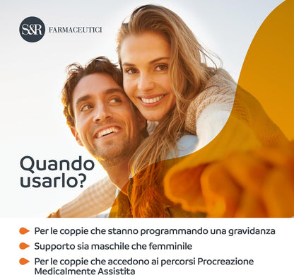 S&R Farmaceutici | Genante - Integratore alimentare specifico per la Fertilità, per la Donna e l'Uomo. Formula Brevettata con Revifast - 30 compresse da 500 mg