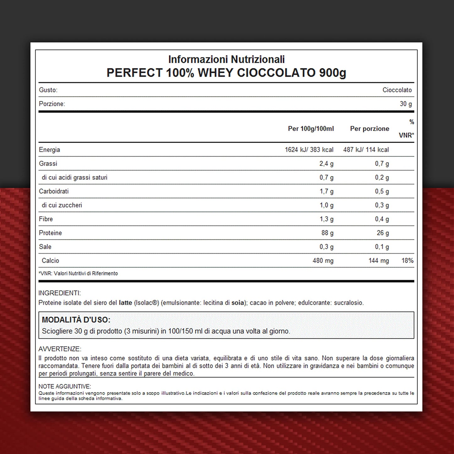 WHY SPORT PERFECT 100% WHEY - Proteine Whey - Proteine Isolate - Proteine in Polvere con Aminoacidi Essenziali per la Massa Muscolare - Gusto Cioccolato al Latte - 900 gr