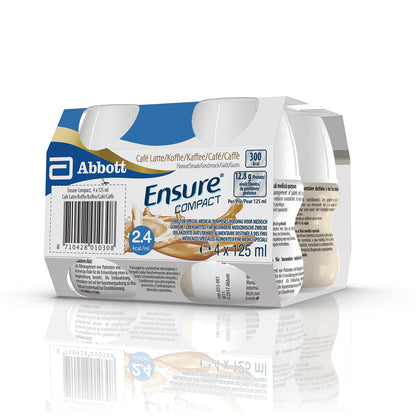 Ensure Compact Supplemento Alimentare Proteico formato Bevanda, Confezione 4x125ml, Gusto Vaniglia