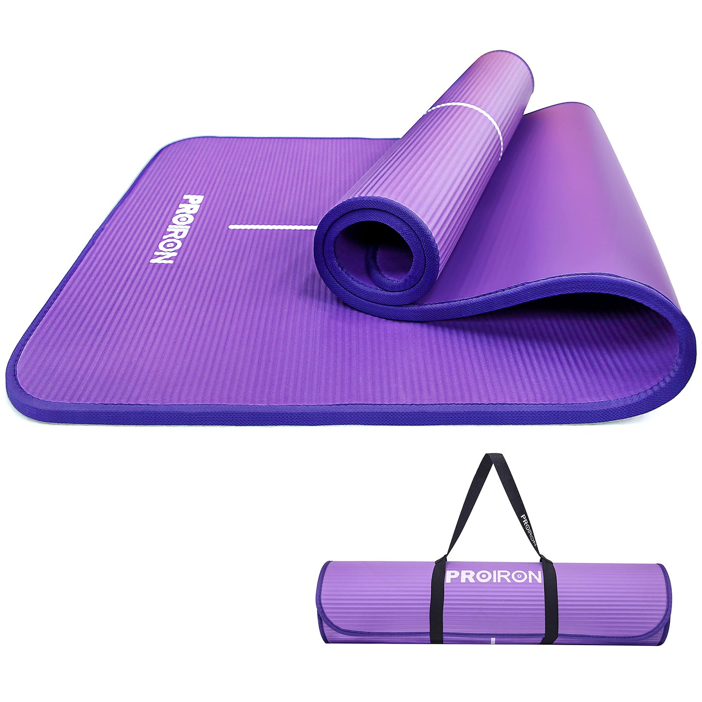 PROIRON Tappetino per Yoga Antiscivolo Spesso 10mm, Tappetino Yoga Extra Morbido, Tappetino Fitness Extra Resistente Agli Strappi, Tappetino da Allenamento per Fitness, Tappetino Sportivo Pilates