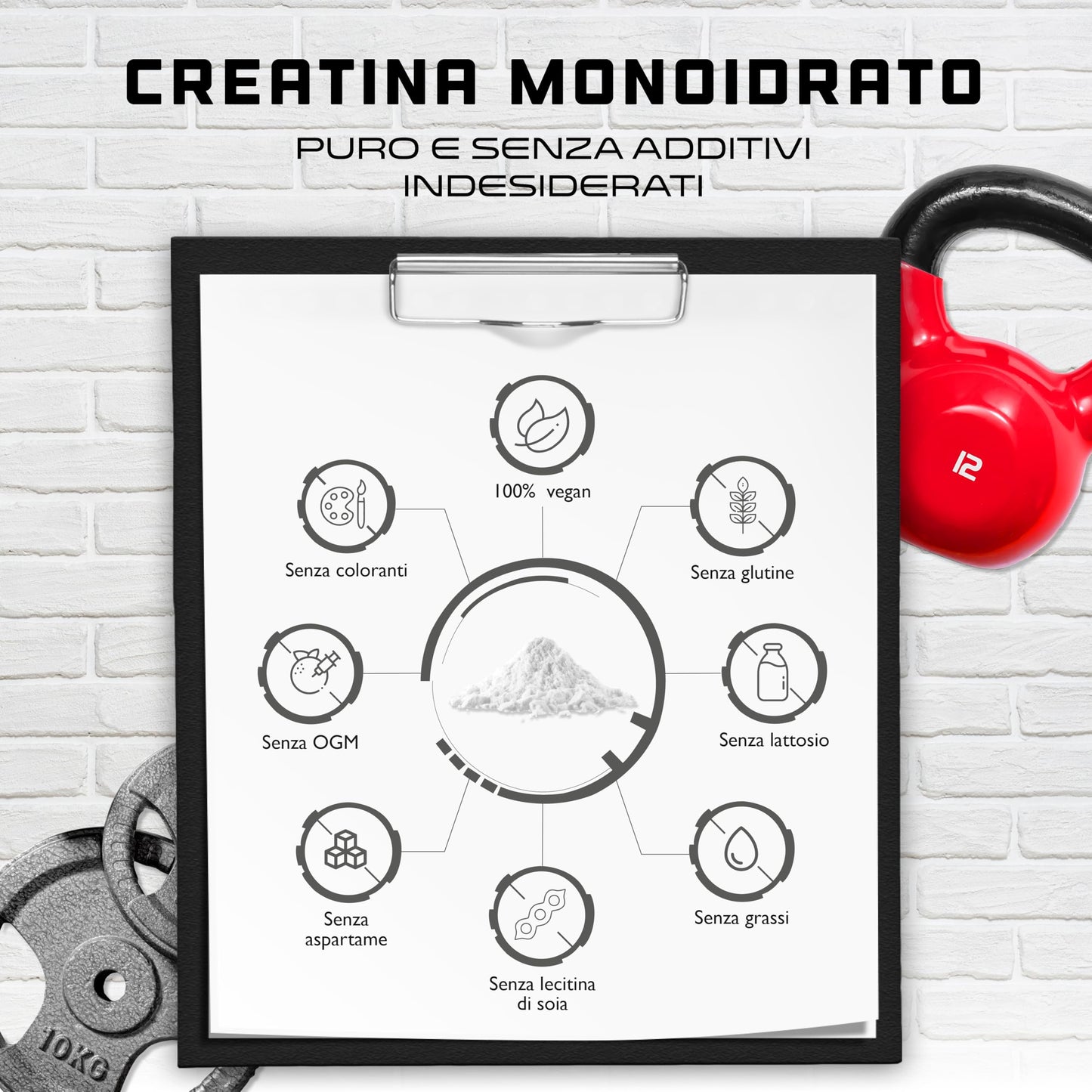 Creatina in polvere - 300 g - Creatina monoidrato pura - Solubilità ottimale - Vegana - Senza additivi - Polvere pura - German Elite Nutrition