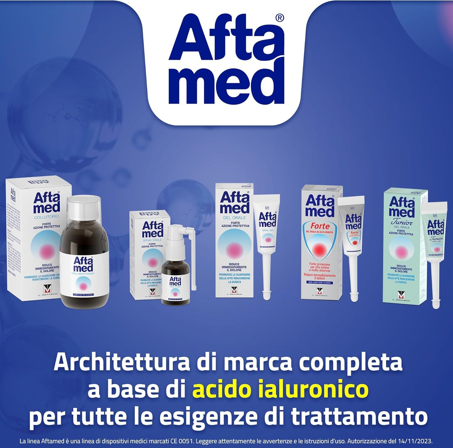 Aftamed Spray indicato per Afte, Stomatiti Aftose, Lesioni del cavo orale - Flacone da 20ml