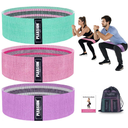 PLEASION Elastici Fitness,5 Livelli Bande Elastiche di Resistenza Set di Fasce Elastiche Fitness,Banda Elastica per Allenamento di Forza,Bodybuilding, Yoga Pilates Squats Crossfit