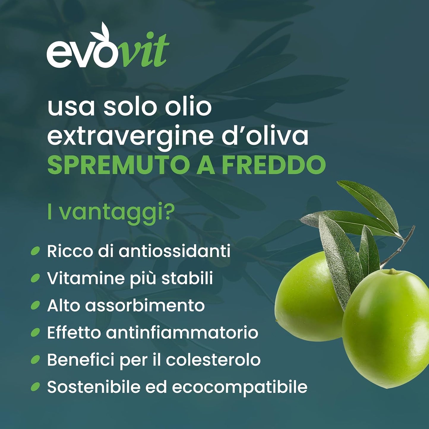 EVOVIT VITAMINA K2-7 Mesi di Durata - In Olio Extravergine d'Oliva Italiano Spermuto a Freddo, Integratore Naturale ad Alta Biodisponibilità - Senza Zuccheri, Glutine, Lattosio | Made in italy 30ml