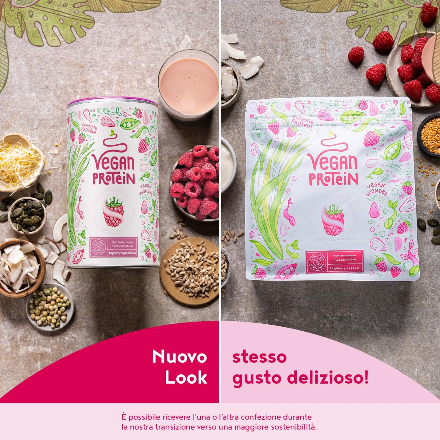 Proteine in Polvere Vegane | Gusto Cioccolato | 21g Proteine | Proteine Vegetali Isolate in Polvere di Pisello, Riso, Girasole e Soia | Massa Muscolare | 1.2kg Vegan Protein Powder | Alpha Foods