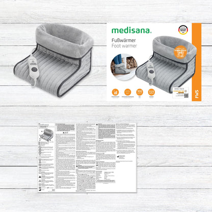 medisana Fws Scaldapiedi, Coperta Riscaldata per i Piedi, Interno Soffice e Lavabile, Spegnimento Automatico, Protezione Contro il Surriscaldamento, Fino al Numero di Scarpe 46