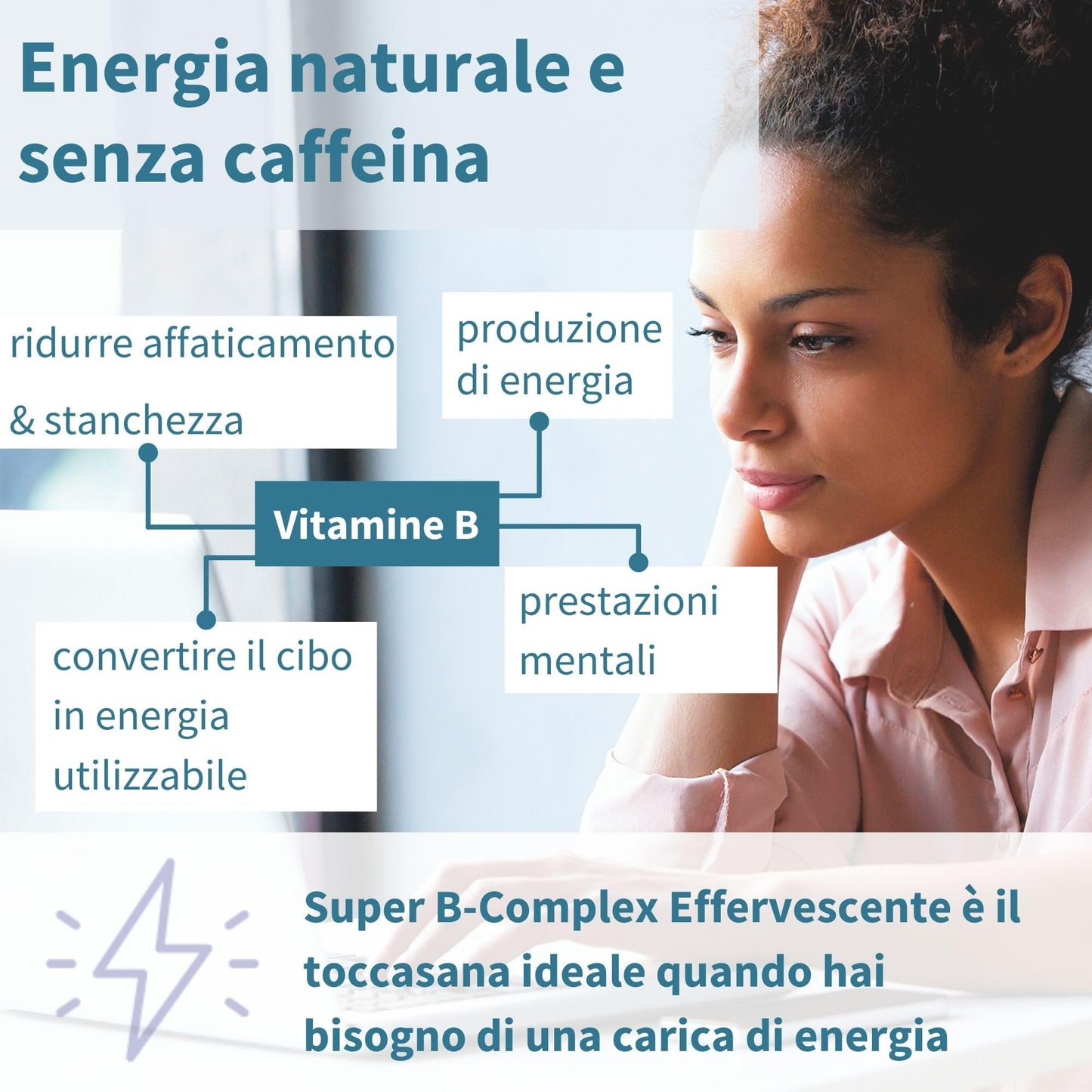 Super B - Vitamina B Complex ad Alto Assorbimento e Rilascio Prolungato,B1,B2,B3,B5 B6,B12, Biotina, Folato e Vitamina C - 60 Compresse Vegane – Igennus