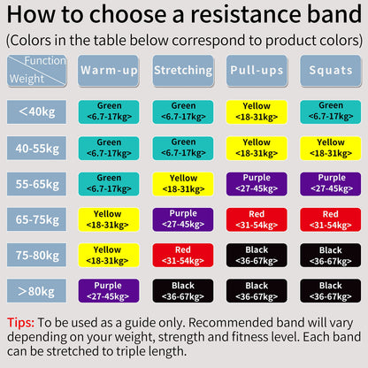 PROIRON Bande di Resistenza - Pull UP Bande - Bande Elastiche Fitness, Loop Bands Corpo Stretching, Powerlifting, Resistenza di Addestramento