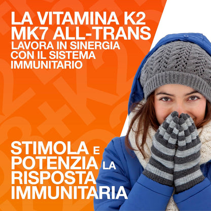 Vitamina D3 K2, 200 Microcompresse in Confezione Tascabile. Vitamina D3 2000 ui e Vitamina K2 (MK7), per Ossa, Denti, Articolazioni e Sistema Immunitario. Qualità ITALIANA. K2 Vitamina. D3 K2, Agocap