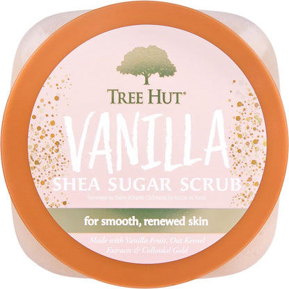 Tree Hut Scrub corpo esfoliante e idratante allo zucchero di karitè vaniglia, 510 g