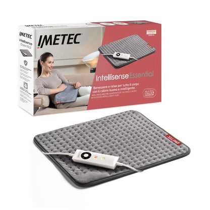 Imetec Intellisense Comfort, Termoforo multiuso, Cuscino termico, Per schiena e addome, Tasca per mani, Rapido riscaldamento, Tessuto anallergico, 5 temperature, Electro block di sicurezza, Lavabile