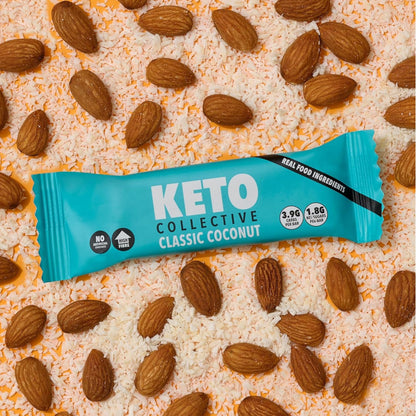 Keto Collective Barrette Cheto | Caramello Salato | 15 x 40g | 2,5g carboidrati netti | Low Carb | Ingredienti Naturali