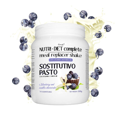 PASTO SOSTITUTIVO NUTRI DIET complete al gusto di LATTE e BISCOTTI Line@diet | 500g, 14 PASTI completi | ricco di vitamine e minerali