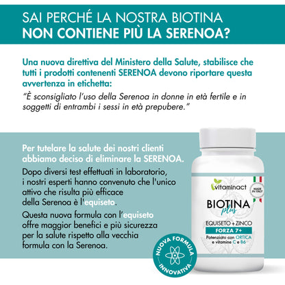 Integratore Capelli Donna Uomo - Biotina Plus Altissimo Dosaggio- Trattamento 4 mesi-Accelera Crescita Capelli Unghie - Rinforzante - Anticaduta - Ricrescita - Equiseto-Zinco-Ortica-