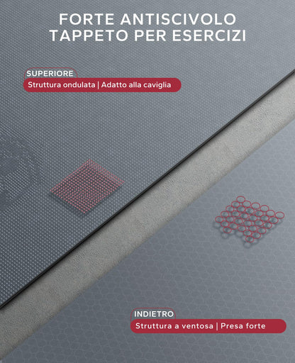 HAPBEAR Tappetino per Esercizi Extra Large, 183×122/213×152/244×183cm/274×183cm×8mm, Antiscivolo, Ultra Resistente, Spesso per Pavimenti della Palestra di Casa Cardio, Tappetino per Yoga per Fitness