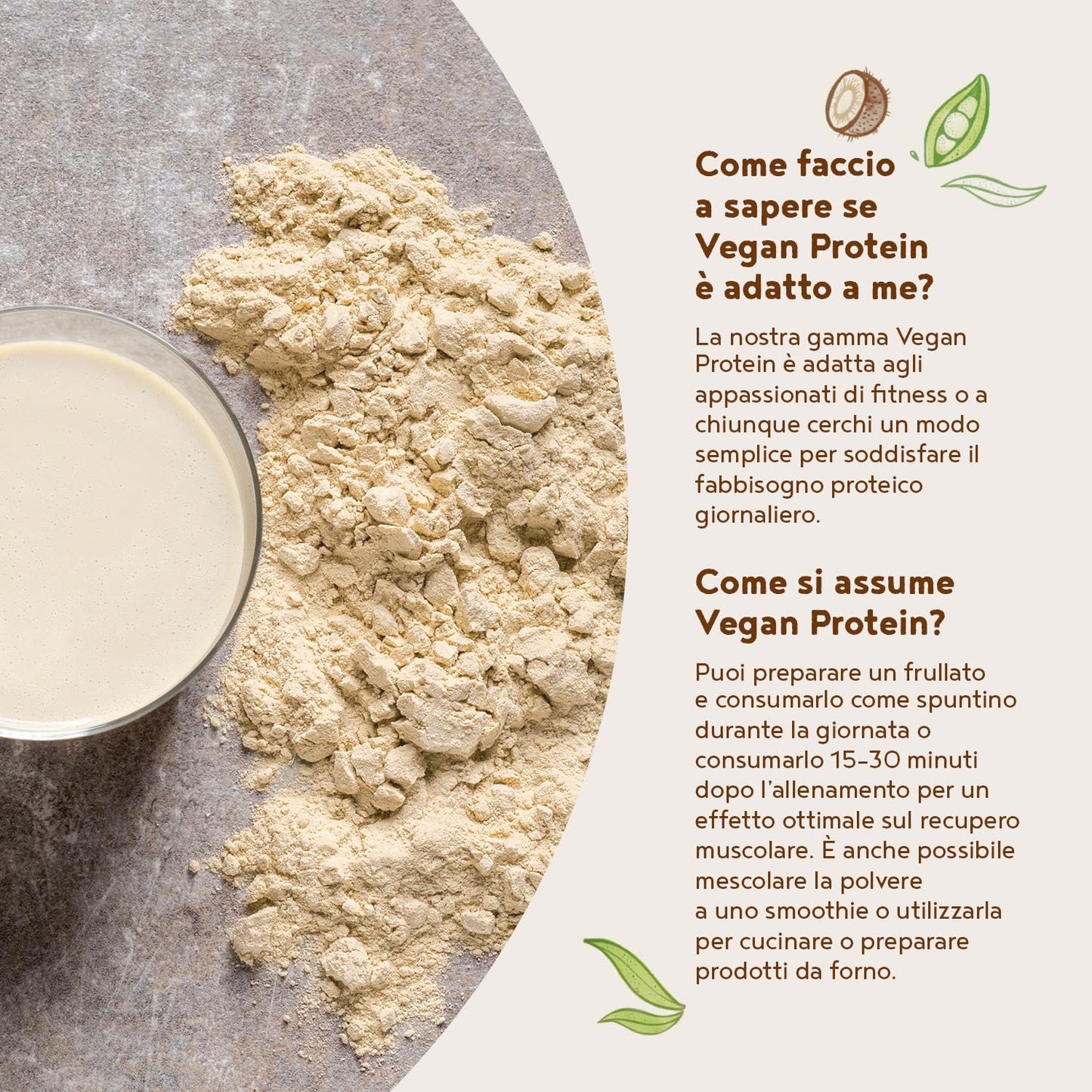 Proteine in Polvere Vegane | Gusto Cioccolato | 21g Proteine | Proteine Vegetali Isolate in Polvere di Pisello, Riso, Girasole e Soia | Massa Muscolare | 1.2kg Vegan Protein Powder | Alpha Foods