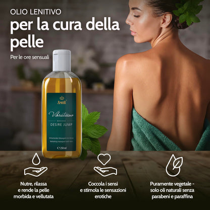 Vibratissimo “Hot Moments”: olio da massaggio riscaldante e lenitivo, 100 ml