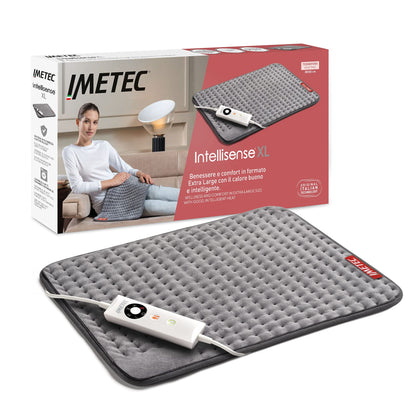 Imetec Intellisense Comfort, Termoforo multiuso, Cuscino termico, Per schiena e addome, Tasca per mani, Rapido riscaldamento, Tessuto anallergico, 5 temperature, Electro block di sicurezza, Lavabile