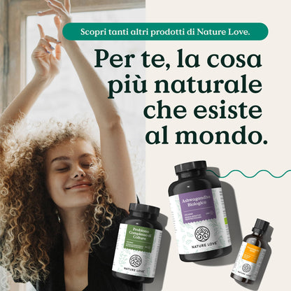 NATURE LOVE® Vitamina K2 MK7-200µg - 1700 gocce (50ml) - Max contenuto all-trans 99,7+% - Alta qualità: K2VITAL® di Kappa - sciolta in olio MCT da cocco - Alto dosaggio, vegana e prodotta in Germania