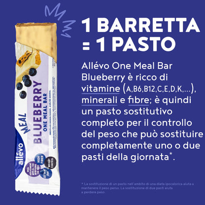 Barretta One Meal Allevo | Caramello Mou | Pasto Sostitutivo Sano e Gustoso | Barrette Energetiche Sostituto Pasto per il Controllo del Peso | Alpha Foods