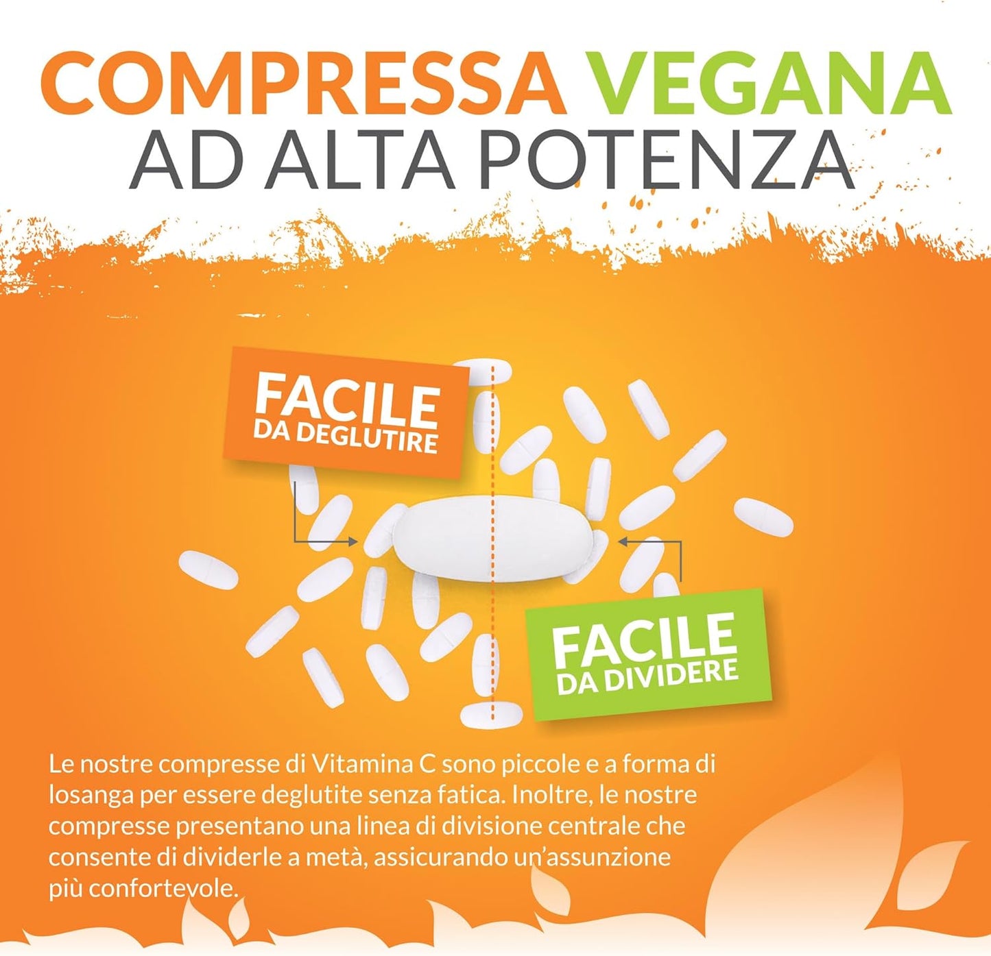 Vitamina C 1000mg Pura Alto Dosaggio - 180 Compresse Vegane - 6 Mesi di Fornitura - Acido Ascorbico - Senza GMO - Integratori alimentari di Nu U Nutrition