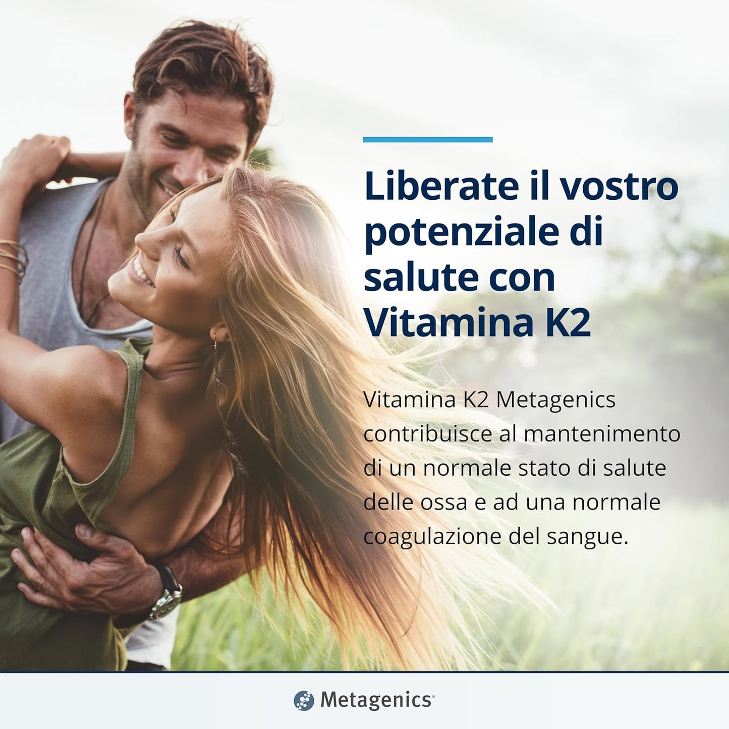 Metagenics Vitamina K2 - Contribuisce alla Normale Salute delle Ossa - 56 CPR