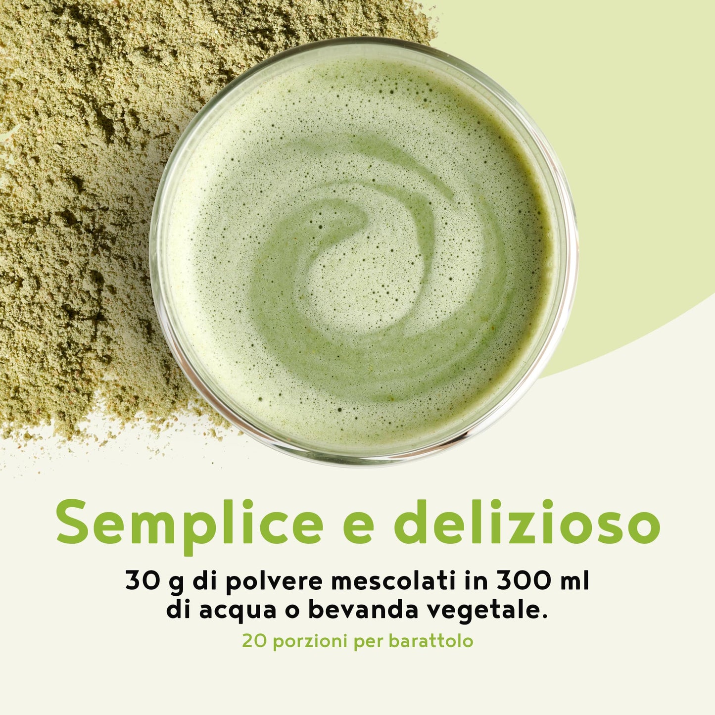 Frullato Proteico | Matcha alla Vaniglia | 600g proteine in polvere | pasto sostitutivo vegano, ricco di vitamine e nutrienti | ideale per colazioni sane | Energia a lungo rilascio | Alpha Foods