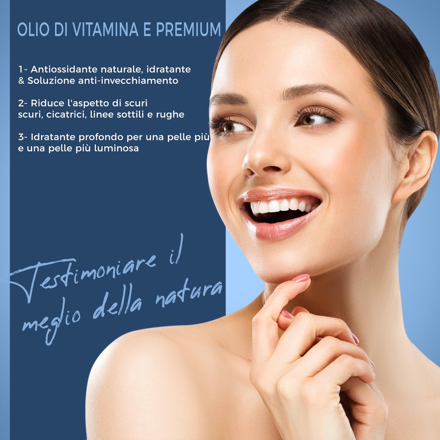 Kanzy Olio di Vitamina E per il Viso, Capelli, Unghie e Pelli 100% Naturale d-Alfa-Tocoferolo, 60 ml Vitamin E Oil Olio Antietà Contro le Rughe Olio ideale per Uomini e Donne