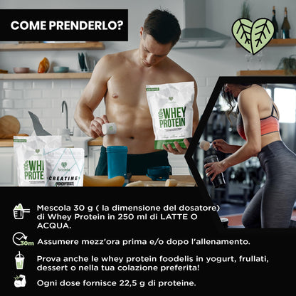 Proteine in Polvere 1 kg Vaniglia | Whey Protein con Aminoacidi Essenziali | Proteine per la Massa Muscolare ad Alta Solubilità | Proteine Whey Facilmente Digeribili | Materia Prima Italiana.