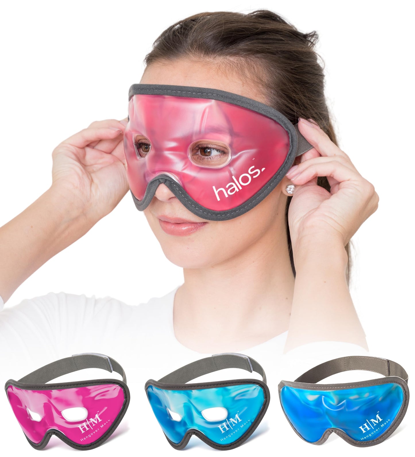 Maschera Occhi Gel Freddo Riutilizzabile – per Termoterapia a Caldo e a Freddo - Ghiaccio Viso per Occhi Gonfi, Stanchi, Mal di Testa, Hangover, Emicrania