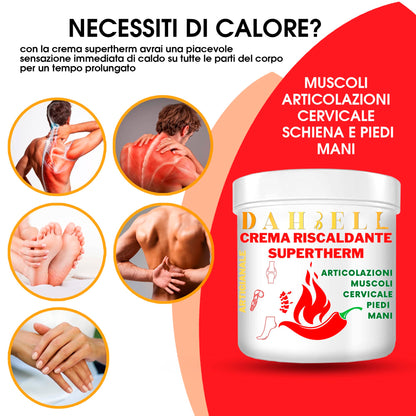 Crema capsaicina termoattiva extra riscaldante con arnica forte artiglio del diavolo e canfora per articolazioni scaldare muscoli collo schiena ottima crema riscaldante piedi