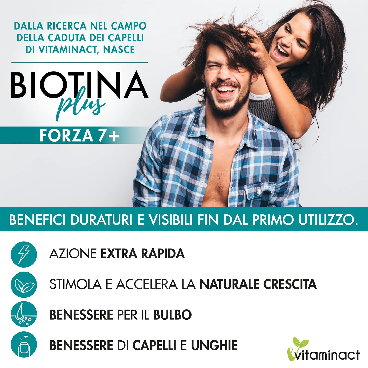 Integratore Capelli Donna Uomo - Biotina Plus Altissimo Dosaggio- Trattamento 4 mesi-Accelera Crescita Capelli Unghie - Rinforzante - Anticaduta - Ricrescita - Equiseto-Zinco-Ortica-