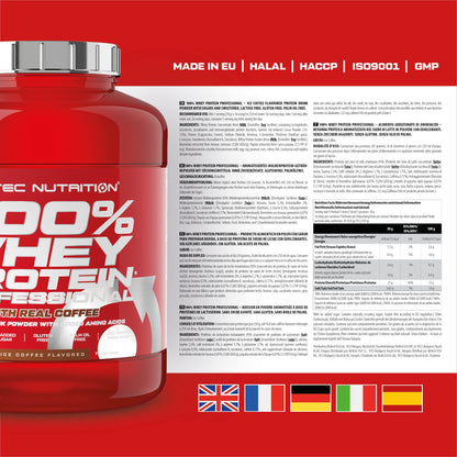 Scitec Nutrition 100% Whey Protein Professional - Potenziato con aminoacidi extra ed enzimi digestivi - Senza glutine - Senza olio di palma, 2.35 kg, Cioccolato