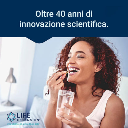 Life Extension, Vitamina K2 a Basso Dosaggio, con Trans-MK-7, 45mcg, 90 Capsule molli, Testate in Laboratorio, Senza Glutine, Senza Soia, Non OGM