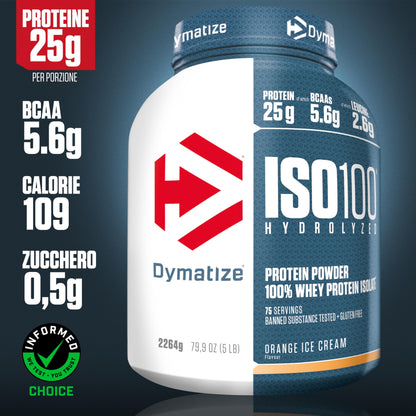 Dymatize ISO 100 Hydrolyzed Gourmet Chocolate 932g - Proteine del siero di latte idrolizzate e isolate in polvere