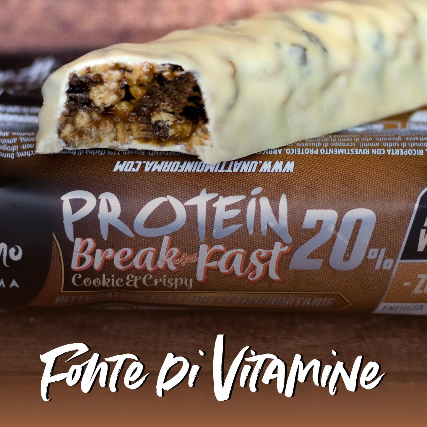 1 Attimo in Forma | 24 Barrette Proteiche Crema di Cacao 32% Protein Bar 50 grammi - Proteine del Latte Snack Spuntino