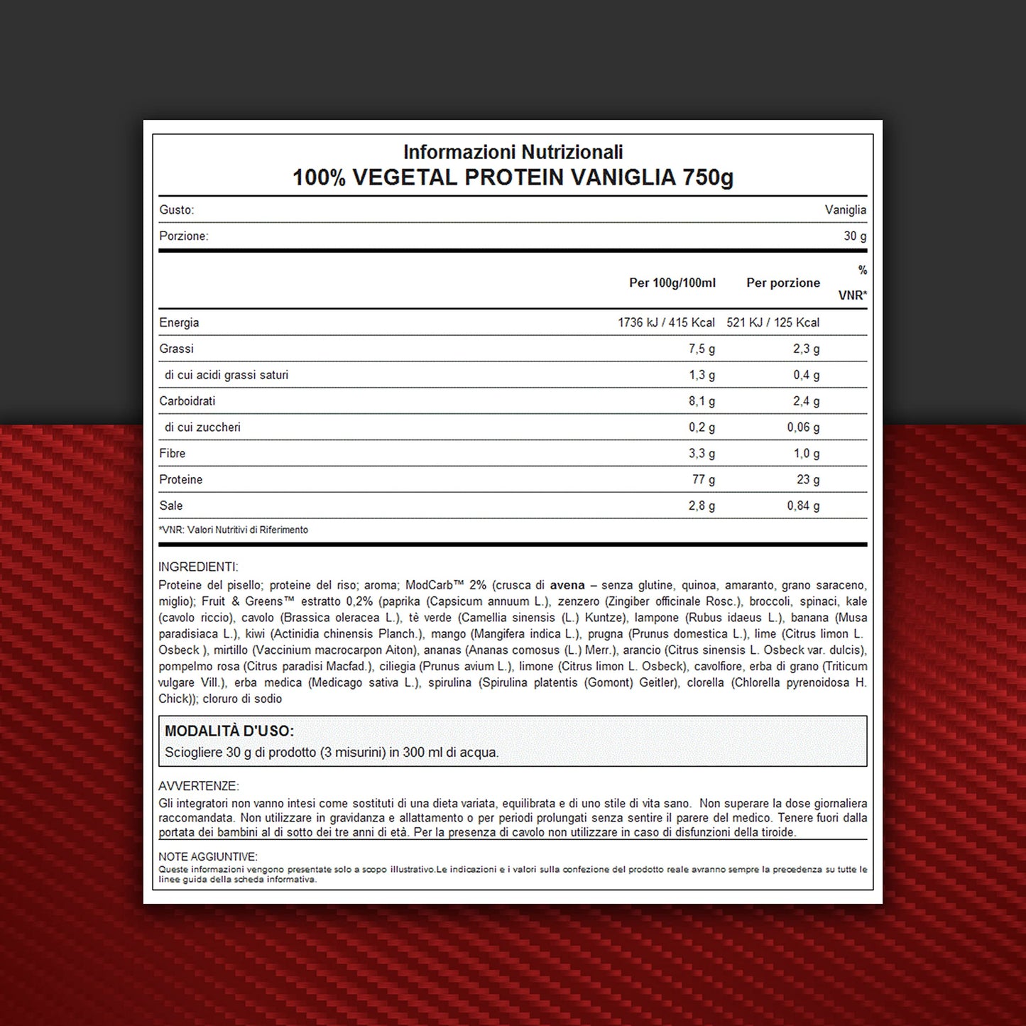 WHY SPORT VEGETAL 100% PROTEIN - Proteine Vegetali - Proteine in Polvere – Proteine del Pisello e del Riso - Gusto Cacao - 750 gr