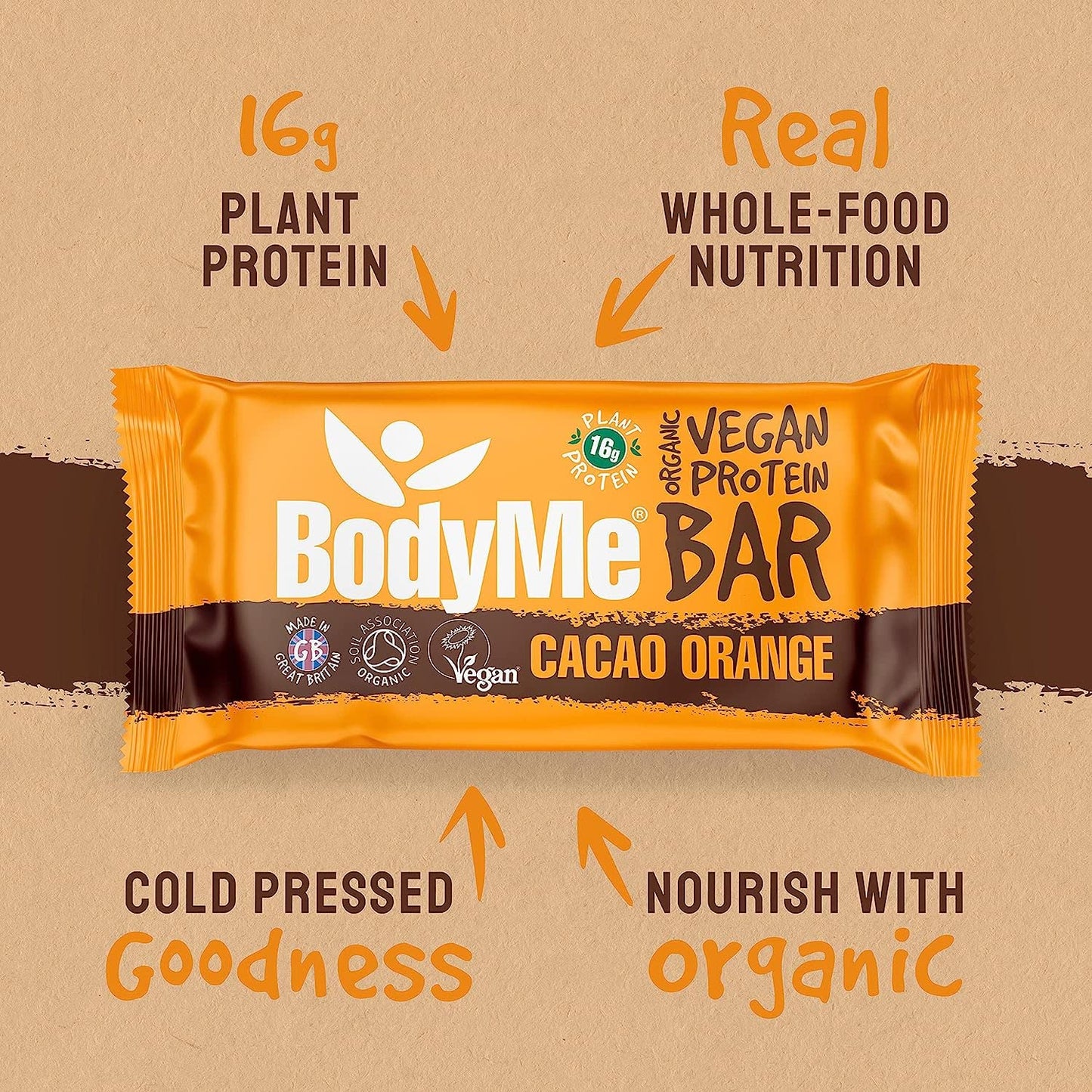 BodyMe Barrette Proteiche Vegan Bio | Cruda Curcuma Limone | 12 x 60g Barretta Proteica | Senza Glutine | 16g Proteine Vegane Complete 3 Proteine Vegetali Tutti Amminoacidi Essenziali | Snack Proteici