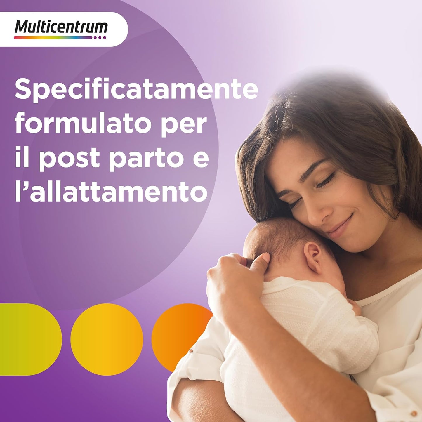 Multicentrum Neo Mamma DHA, Integratore Multivitaminico specifico per la donna dopo la gravidanza e durante l'allattamento, ricco di Acido Folico, Vitamina d, b12 e biotina, 30cpr +30 capsule molli