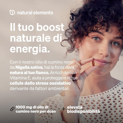 Olio di semi di cumino nero spremuto a freddo (Nigella sativa originale) - 400 capsule in una fornitura di 6 mesi - 1000 mg di olio di semi di cumino nero egiziano/dose giornaliera - naturale